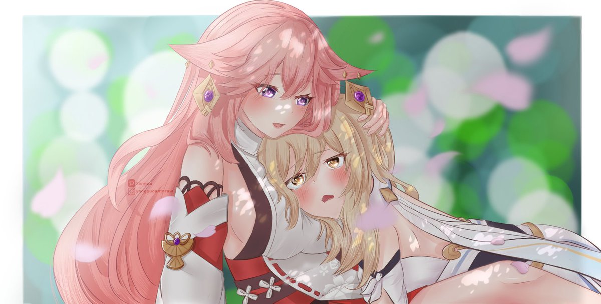 yanguucantdraw's tweet photo. Yae Miko Come hoommee!!!!!
Hi everyone, this is my first art post. I am very new here so im looking for a bunch of #artmoots 
I am originally from instagram: https://t.co/UTksoDHc8t and is giving Twitter a try ^^ 💖

#yaemiko #Lumine #genshinimpact  #原神 https://t.co/BMZYHUV6pC