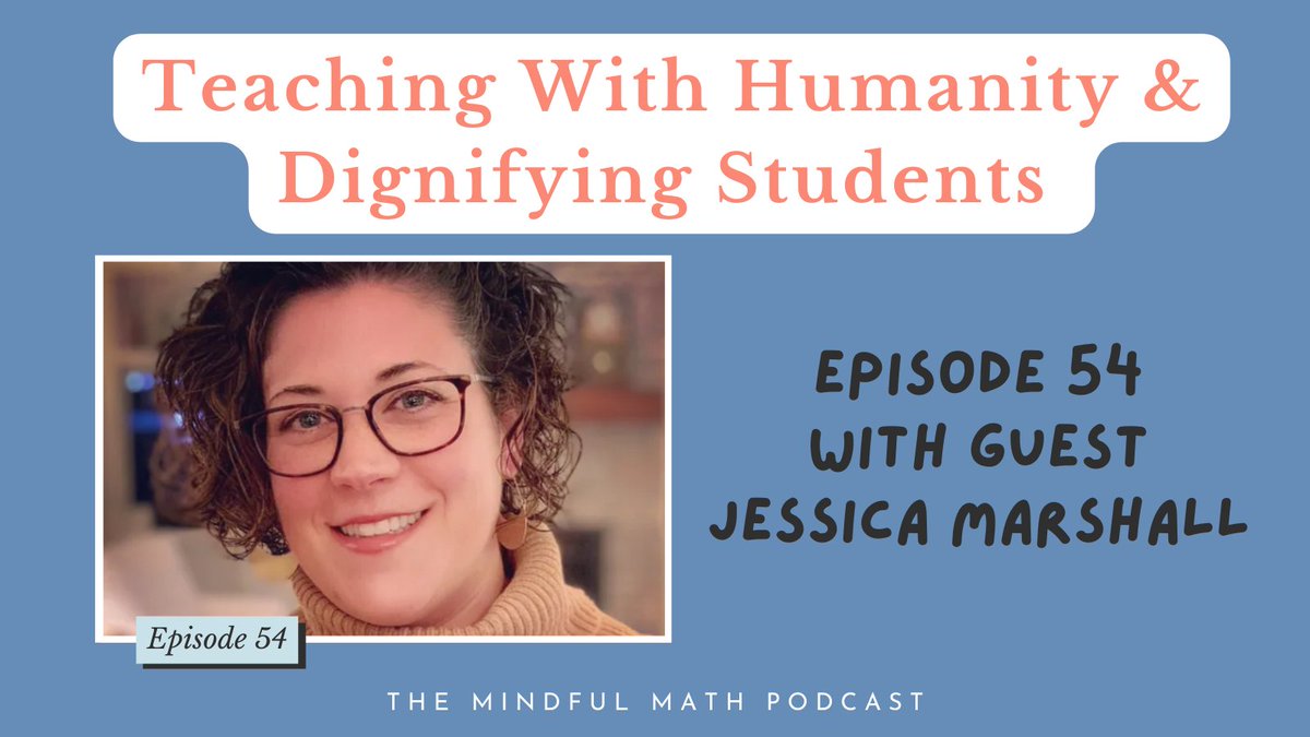 As we celebrate #BlackHistoryMonth I believe the call @JMarshall_Chi makes to Teach With Humanity &amp; Dignify Students is a must-listen – especially for all white teachers working with students of color. Listen here: mindfulmathcoach.com/episode54

#letstalkaboutrace #antiracistteachers