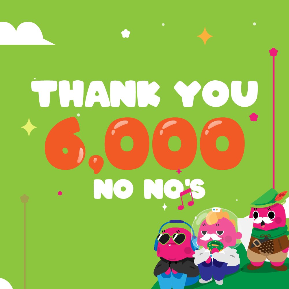 NoNos_NFT's tweet photo. Thank you all for 6k followers! This has been an incredible journey so far and we couldn't do it without ya'll! 

10 No No Lists for people who RT and follow... that's it. 

Stick around, some invites might be coming in an hour! https://t.co/UC7zKQ324w