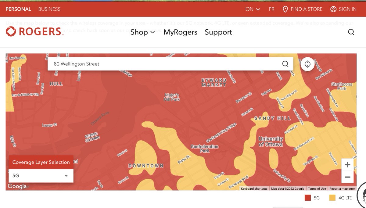 AureliaCotta's tweet photo. A wee bit of info for #OttawaOccupation #FreedomConvoy because I know they don’t like vaccines—but also 5G
These are 5G coverage maps for @Bell @TELUS @RogersHelps
YES ITS EVERYWHERE in Ottawa. #YoureSoakingInIt
#cdnpoli https://t.co/ivybA7DG9W