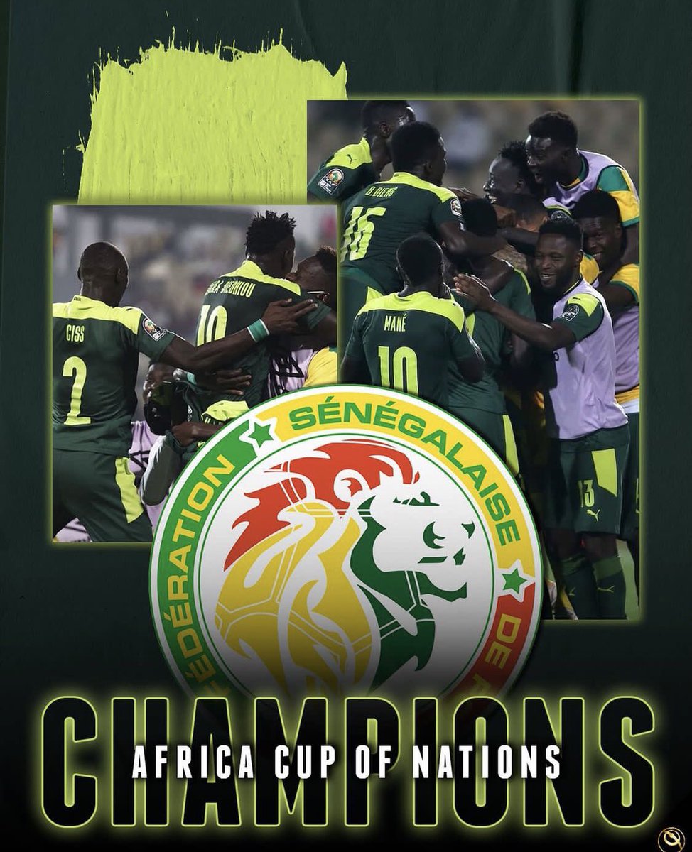 We did it —— CHAMPION D’AFRIQUE #TeamSenegal #TotalEnergiesAFCON2021