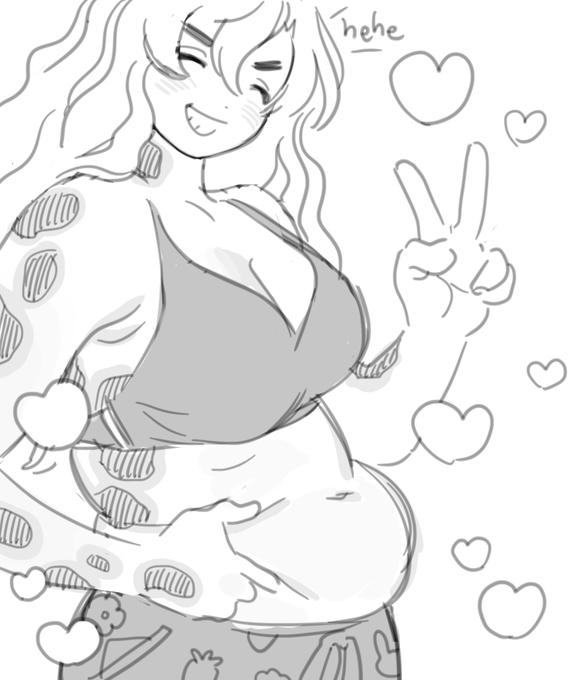 tummy!!!(since its barely visible under the overalls) 