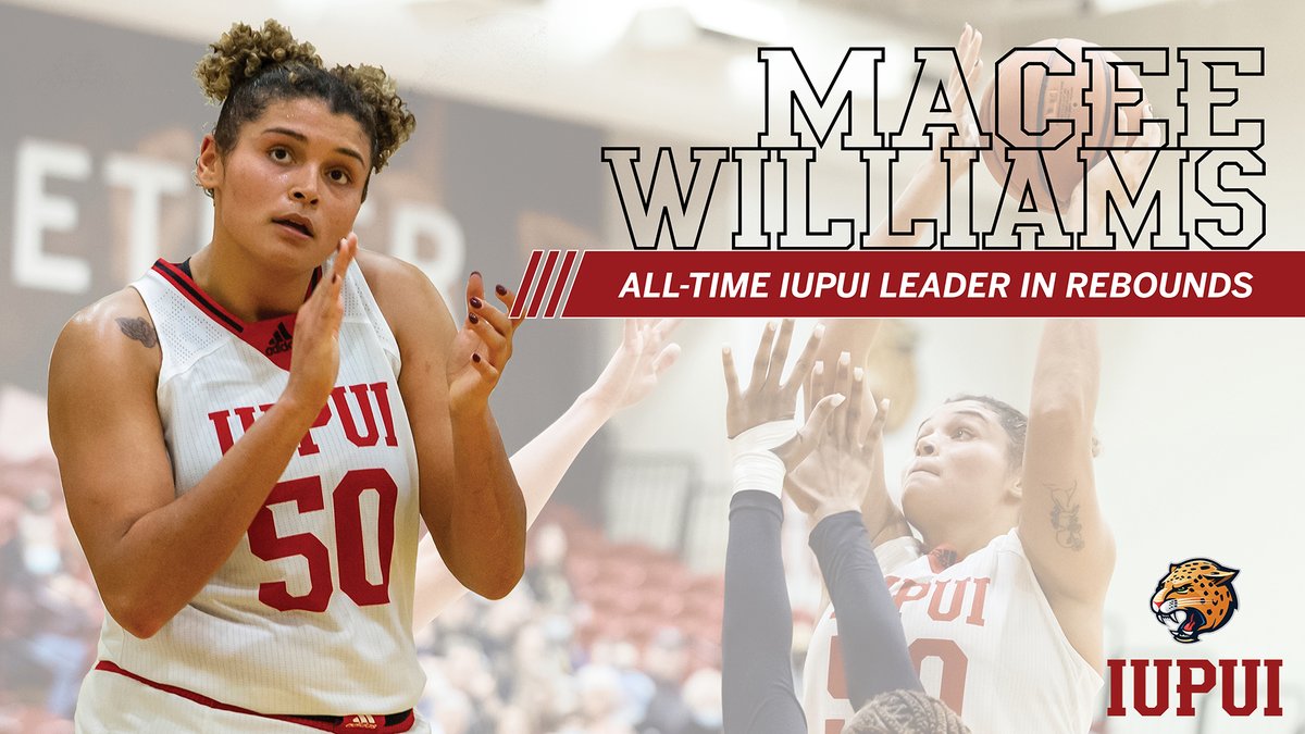 iuindy_jaguars's tweet photo. With today's exceptional performance, @macee_noelle is now IUPUI's all-time leader in rebounds with 1,179 career rebounds! 🔥

@IUPUI_WBB | #HLWBB #JagsROAR https://t.co/jNlB2VIwmI