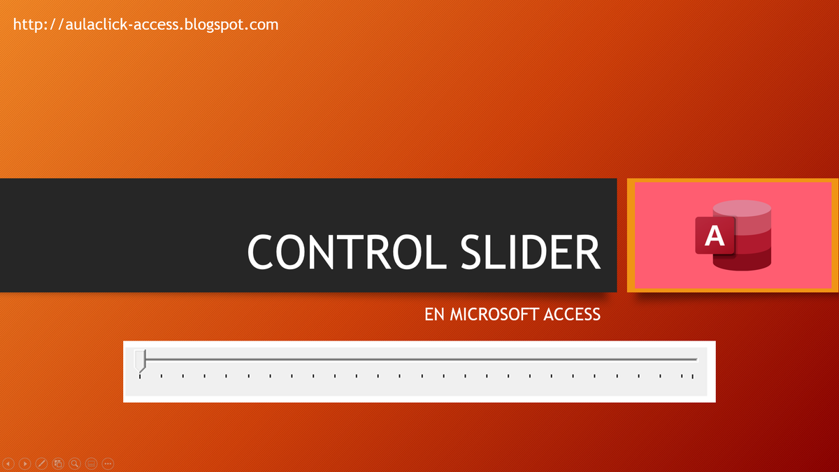 ClaseVirtualArt's tweet photo. APRENDE A USAR UN SLIDER EN ACCESS
https://t.co/5sjHchhzCI https://t.co/hGpTnC9mHz