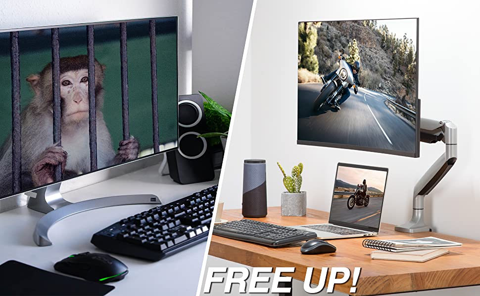 looking at monitor arms online. this is the pic that sold it for me.