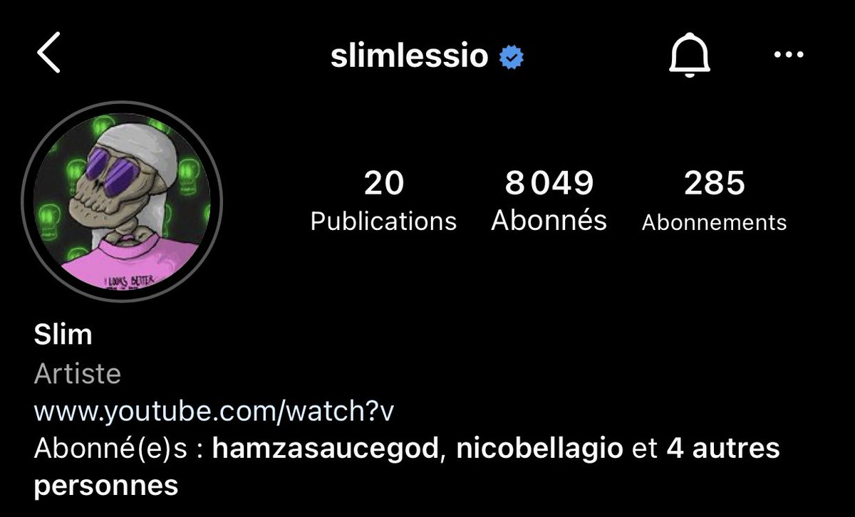 💀 SKILLETTGANG 💀

The French rapper Slim Lessio just change his PFP on Instagram 👀

Looking dope 🔥

#NFT #NFTs