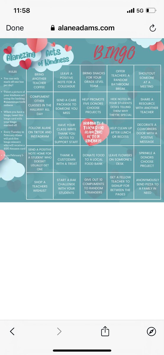 Being the change I want to see this month with #AlanezingActsofKindness!!excited to be a joy spreader during what can be the longest shortest month of the year for teachers #iykyk #sprinkledropsofkindness #powerofunity