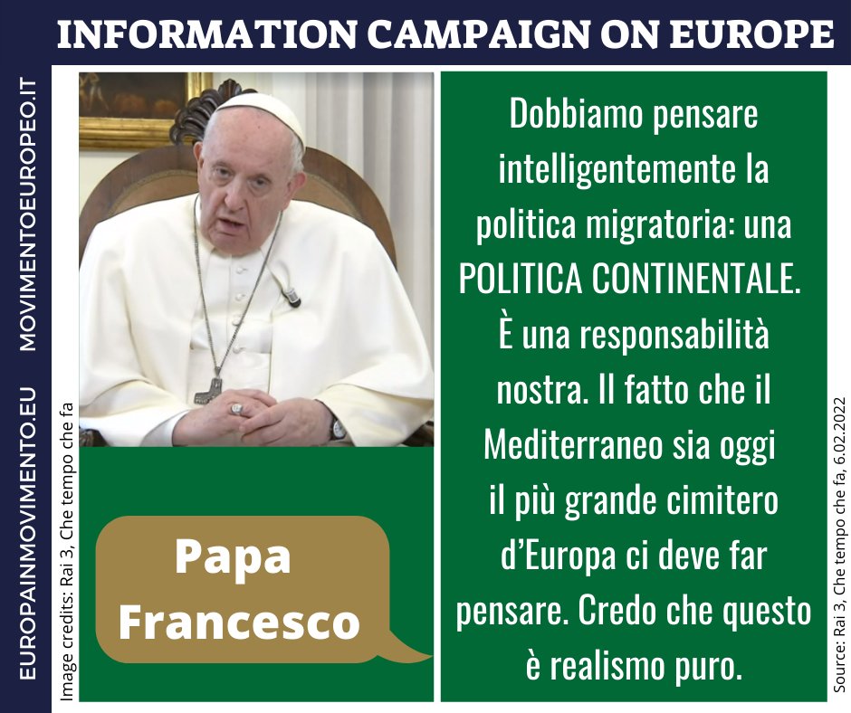 Un migrante sempre va accolto, va accompagnato, va promosso, e va integrato. Accolto perché c’è la difficoltà e poi accompagnarlo, promuoverlo un po’ e integrarlo nella società. Quest’ultimo è molto importante. Un migrante integrato aiuta quel paese.
Papa Francesco <a href="/chetempochefa/">Che Tempo Che Fa</a>