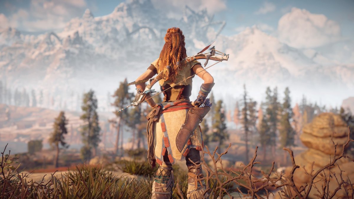 CalzeeVP's tweet photo. And so the Horizon Zero Dawn play through begins… 

Heard a lot of good things about the game and I’m hyped! 💪 

@PlayStation 
#HorizonZeroDawn #Horizon #Playstation #PS4 #HorizonZeroDawnPhotoMode #VirtualPhotography #PhotoMode https://t.co/G64cWMXpD1