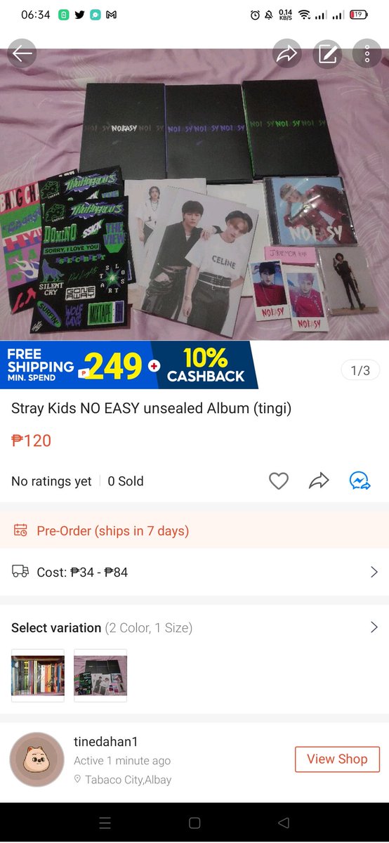TINEdaHAN1's tweet photo. WTS/LFB
STRAY KIDS NO EASY UNSEALED ALBUM STANDARD
120 PHP EACH
COMPLETE INCLU EXCEPT PCS

@_SKZMarketPH https://t.co/WtSxZ2MsaY