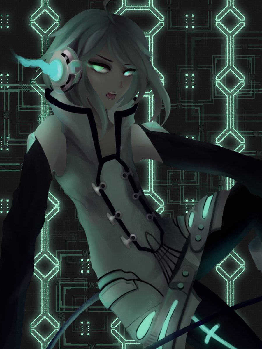botanicalghost's tweet photo. I haven’t posted in forever but I drew Utatane Piko 💙💚
#VOCALOID #digitalart https://t.co/S8Qe9zbzJk