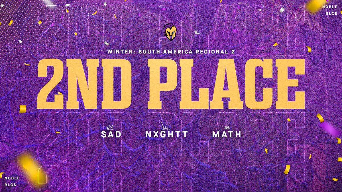 RUNNERS-UP! 💪 We lose a hard fought battle against @FURIA 1-4 and finish the Winter Regional 2 in second place. GGs! 🥈 @sadness_rl 🥈 @nxghtt_ 🥈 @maathking_ #StayNoble👑 | #NobleRL