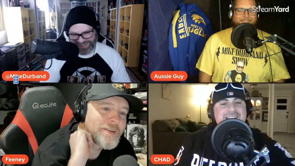GetMyGoShow's tweet image. Recorded #GetMyGo Ep. 64 and 65 today with this crew @MikeDurband, @thatsussieguy, @jffeeney3rd, and @ChadIanB! 

New and old targets!

Get My Go Ep. 63: Good Deed drops this Saturday!