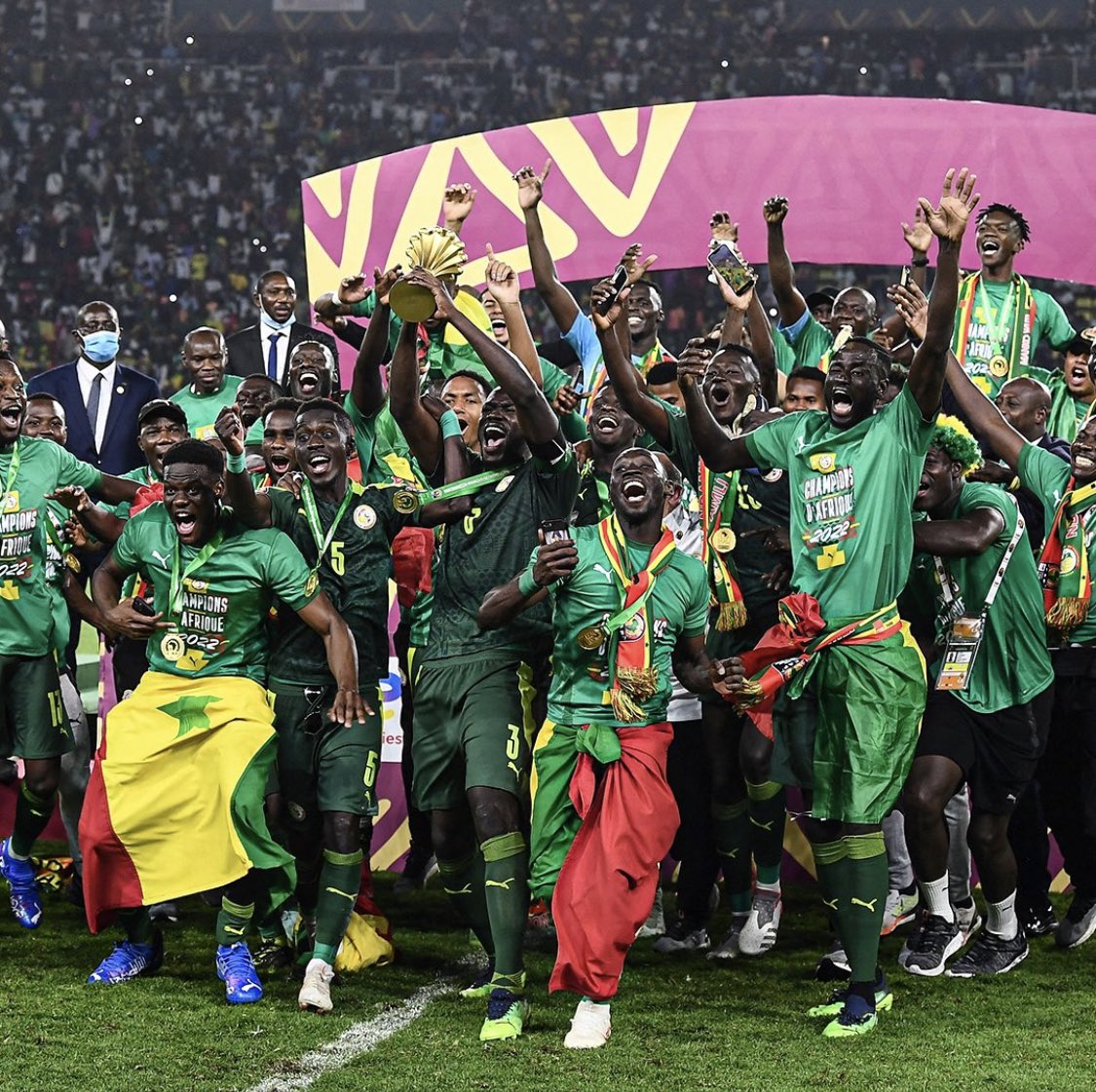 Senegal are the champions of Africa after defeating Egypt on penalties #AFCON2022 #AFCONFINAL #SENEGY