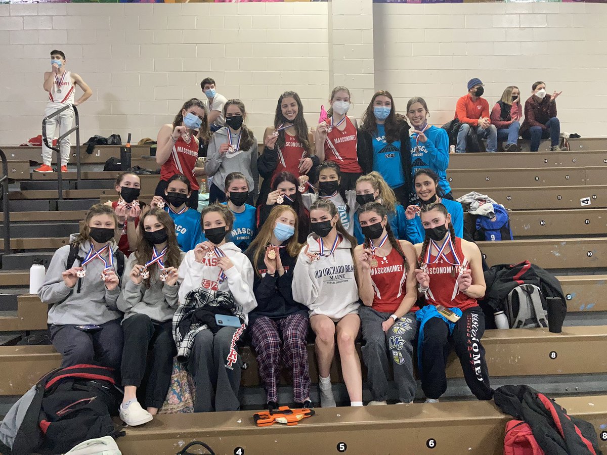 Fifth place NEC meet!  13 medals taken home!
<a href="/mascochieftains/">John Daileanes</a> <a href="/mascosuper/">Mike Harvey (he, him, his)</a> <a href="/CarabatsosJo/">Mary Jo Carabatsos Ph.D.</a>