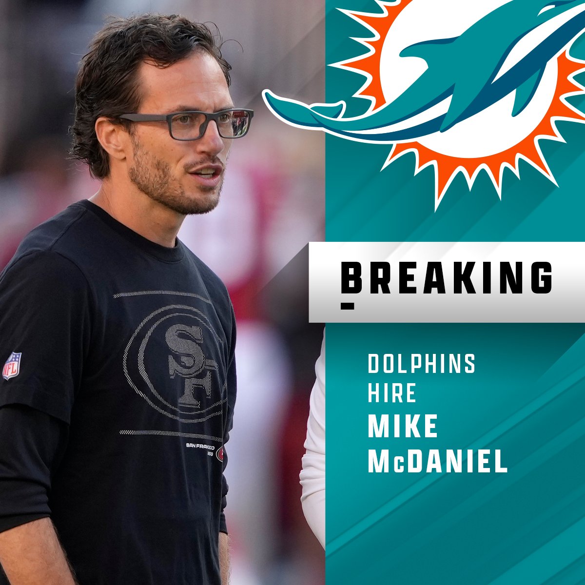 NFL on X: 'Dolphins agree to terms with new head coach Mike McDaniel.   / X