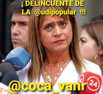 MarchanStar's tweet photo. @adnradiochile Con esta weona cara de raja, delincuente y corrupta de la @udipopular ni a misa con ella!
Una indecente de mierda esta @coca_vanr🤦‍♂️ al igual que todo el desgobierno del delincuente @sebastianpinera!👊👌 #GobiernoDeInutiles #ChileDesperto #DerechaDelincuente #Asipes 
#WeonaChanta https://t.co/Yfwpq5Vwjf