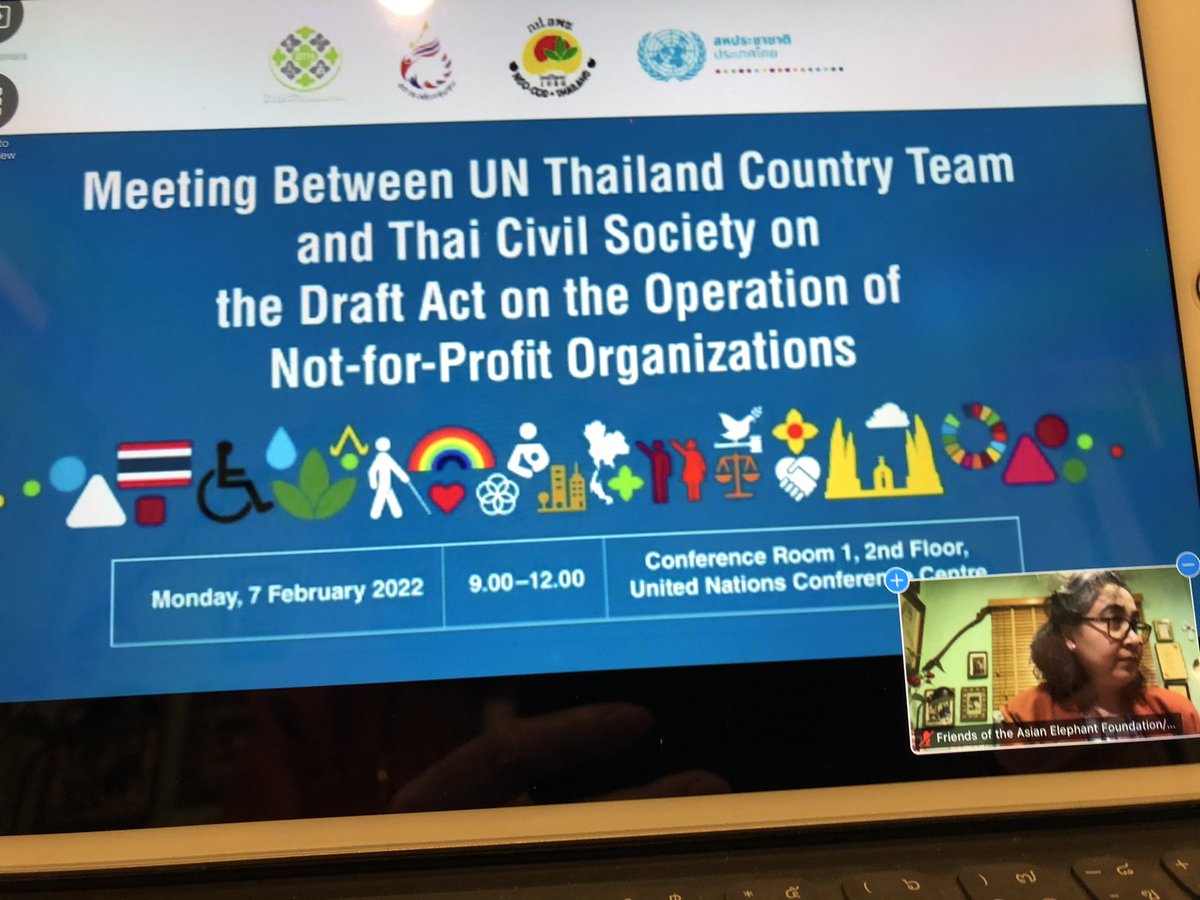 SoraidaSalwala's tweet photo. Meeting on the Draft Act on the Operation of the #NotforProfitOrganizations in Thailand https://t.co/Wv0EsBWVMC