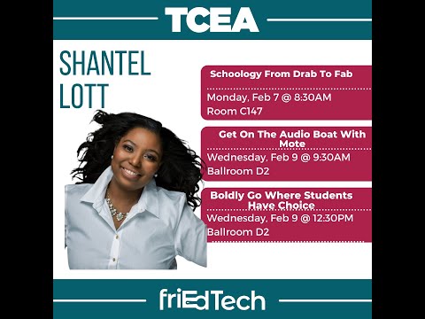 Wanna know why everything is better friEd? 
Check out this behind-the-scenes collabo with <a href="/FlippinGoodTech/">Flippin' Good Tech 🎙️</a>  <a href="/friEdTechnology/">friEdTechnology Team</a>  mini video series from #TCEA2022! In this quick vid,  Shantel @LottsofEdTech is expanding on her sessions this week. #friedfan
fried.tech/3gt8ywZ