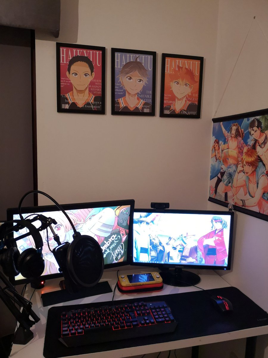 PyxisXIV's tweet image. Mic arm arrived and I&apos;m so happy with how my set up is looking. It&apos;s a little small but it works ✨

#vtubersetup