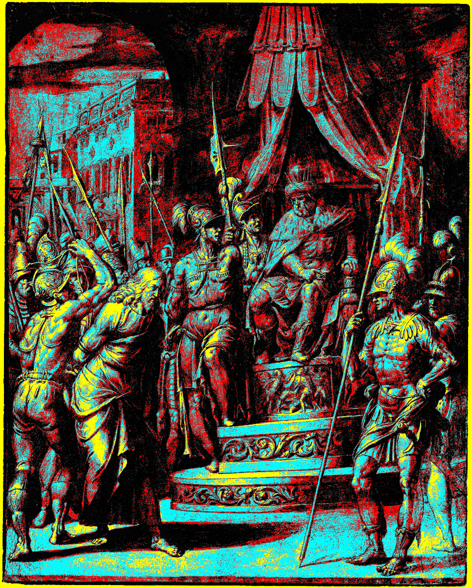 paintergoblin's tweet photo. Christ before Herod, Jacopo Ligozzi, @ngadc https://t.co/Qcsoq3YwAT #wikidata #digitalart #drawing (Palette: #TeletextRedYellowBlue) 🖌🎨 https://t.co/oJgnJzkcID