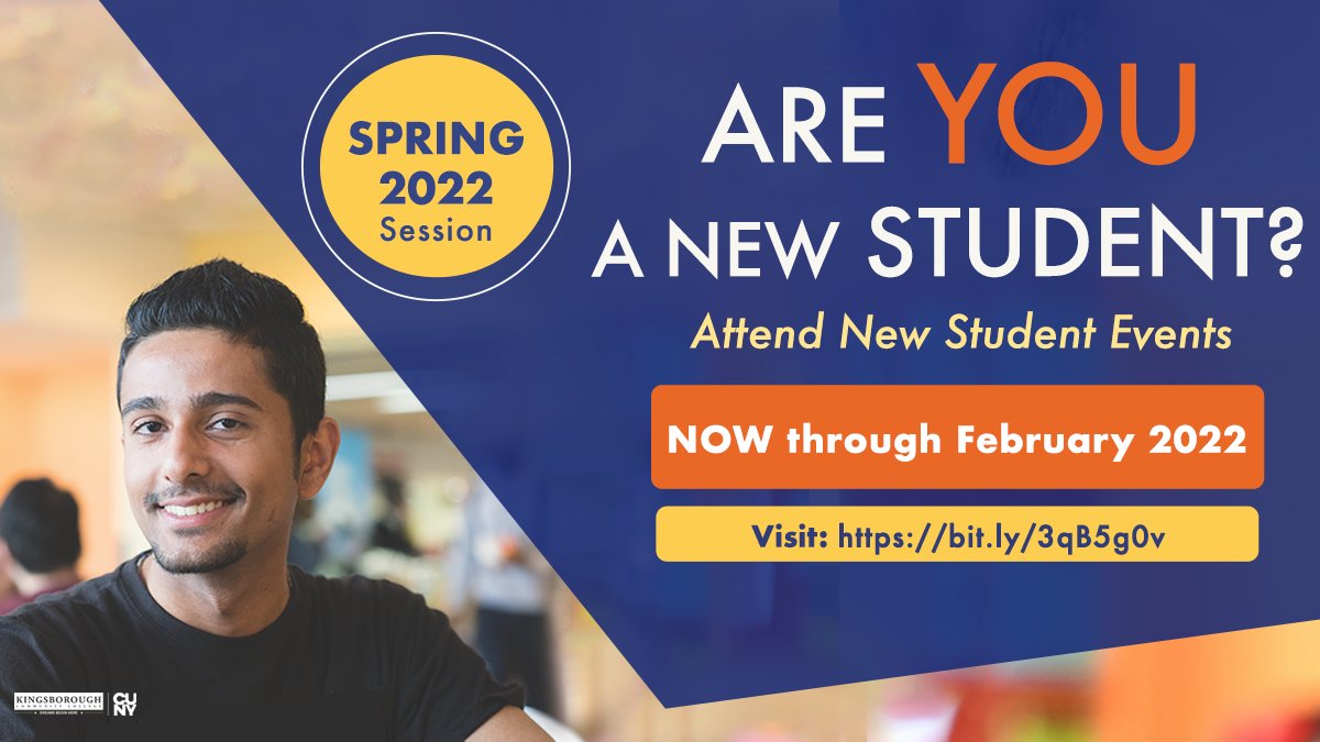 Calling all new (and returning) @CUNYkcc students. We're offering FREE Zoom sessions throughout the month on all kinds of topics to help answer your questions about college life and succeed as a student. Learn more: ow.ly/SQ1v50HAsfg