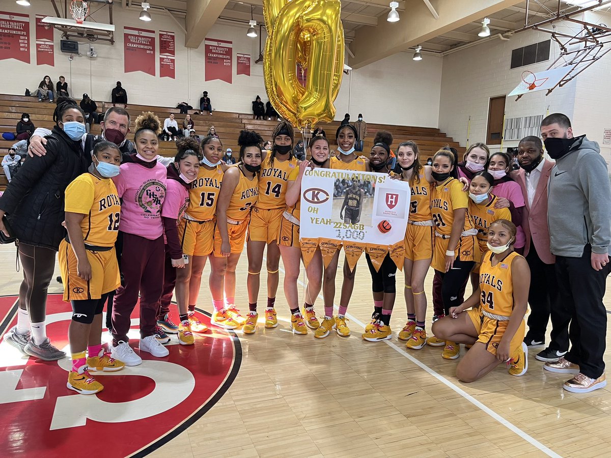 GCHSAA's tweet image. Congratulations to Christ the King’s Saniyah Glenn on scoring her 1000th point today at the Think Pink Event!!!