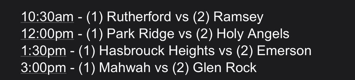 #BergenBIT - the bracket has been updated and the quarter-finals will continue next week at <a href="/AHA_Athletics/">@AHA_Athletics</a> ! Schedule of games below - Good luck!! <a href="/VarsityAces/">Varsity Aces</a> <a href="/NJScom/">NorthJerseySports</a> <a href="/NJICathletics/">NJIC</a> <a href="/BigNorthConBNC/">@BigNorthConference</a> #BCWCAhoops🏀 bracketmaker.com/tmenu.cfm?tid=…