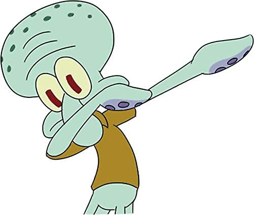 anythingbott's tweet image. Dabbing Squidward plans to end NFTs!
