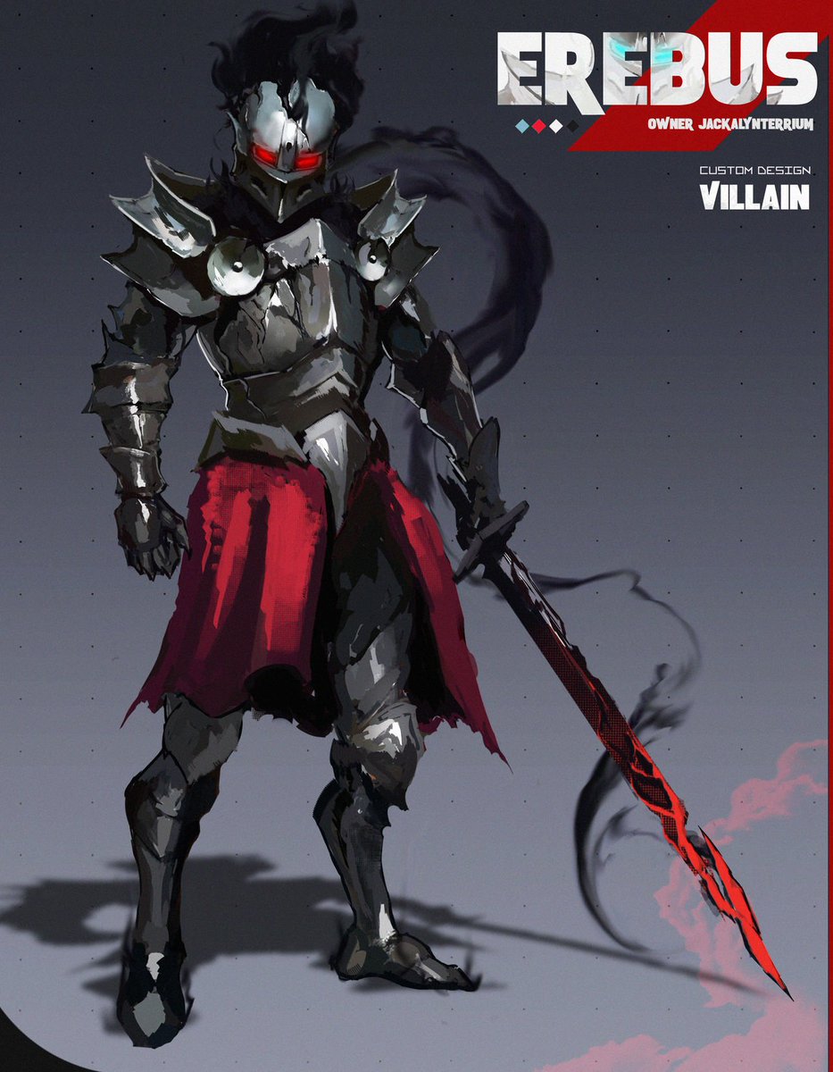 I recently practiced drawing armor for this dark knight. You can check it  out on my deviantart! https://t.co/ieDekHDdeh #artistsontwitter  #ArtistOnTwitter #fantasy #darkfantasy #Knights #Commission, image size:933x1200