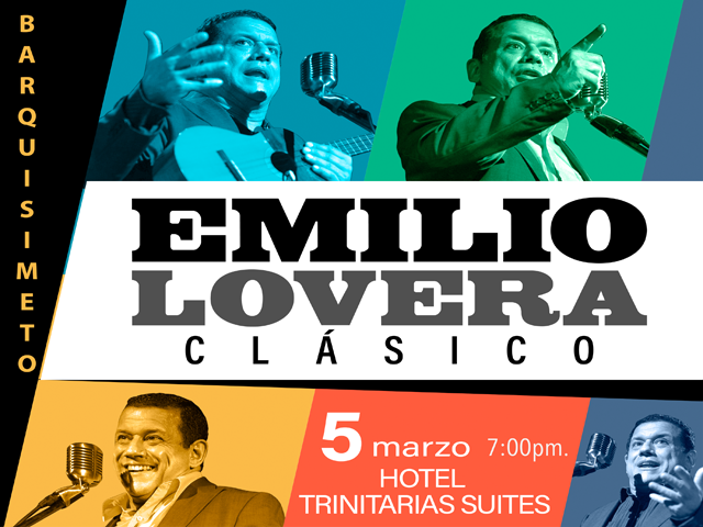 #Hoy #Barquisimeto #Humor <a href="/emilioloveraof/">Emilio Lovera</a> en <a href="/HTSBarquisimeto/">Hotel Trinitarias Suites</a> - 5Marzo - Hora 07:00pm - Producción: <a href="/LACOMEDIALOCAL/">La Comedia Local</a> - Entradas: Maketicket