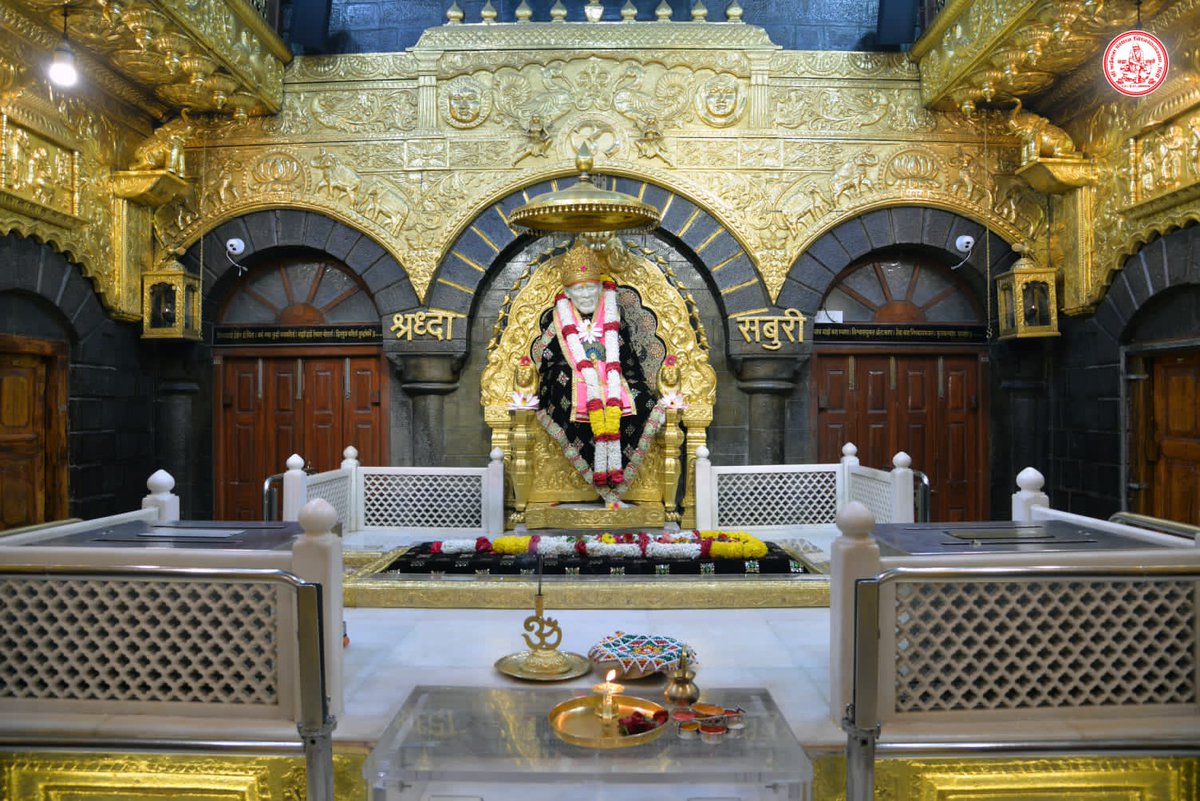 SSSTShirdi's tweet photo. *!! ॐ साई राम !!*
*श्री साईबाबा संस्थान विश्वस्त व्यवस्था,शिर्डी*
*!! ॐ Sai Ram !!*
*Shri Saibaba Sansthan Trust, Shirdi*
*आरती :- शिर्डी माझे पंढरपूर*
 *सोमवार ०७ फेब्रुवारी २०२२*     
*Aarti : - Shirdi Majhe Pandhrpur* 
*Monday 07 February 2022* https://t.co/RxYad9FE4M