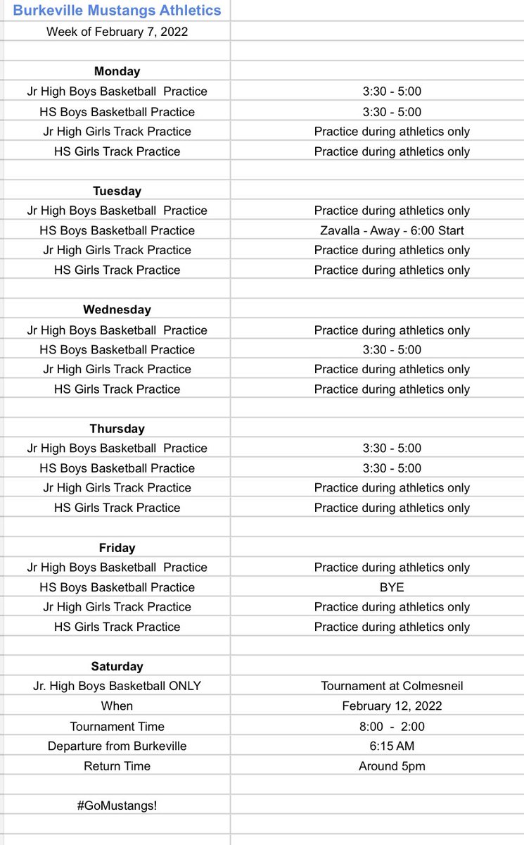 Mustangs Athletics