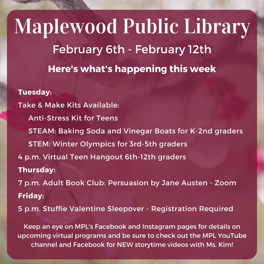Maplewood Library tweet media