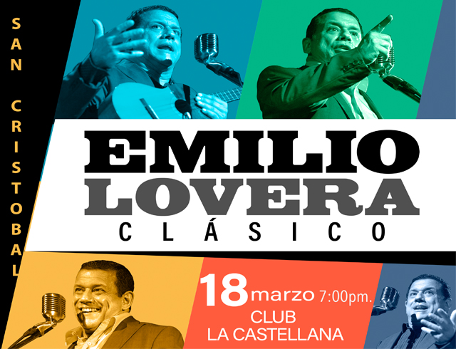 #Hoy #SanCristobal #Humor <a href="/emilioloveraof/">Emilio Lovera</a> en <a href="/ClubCastellana/">Club La Castellana</a> - 18Marzo - Hora 07:00pm - Producción: <a href="/LACOMEDIALOCAL/">La Comedia Local</a> - Entradas: Maketicket