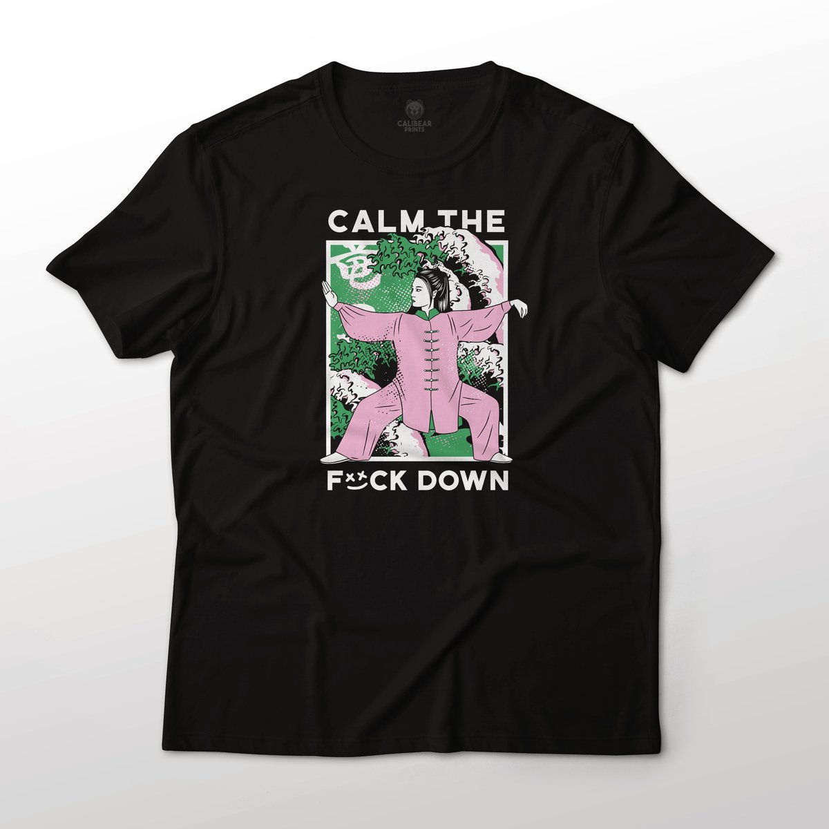CalibearP's tweet photo. Sometimes we just need to Calm the heck down.

#aesthetic #graphictee https://t.co/AFUXP0Smhi