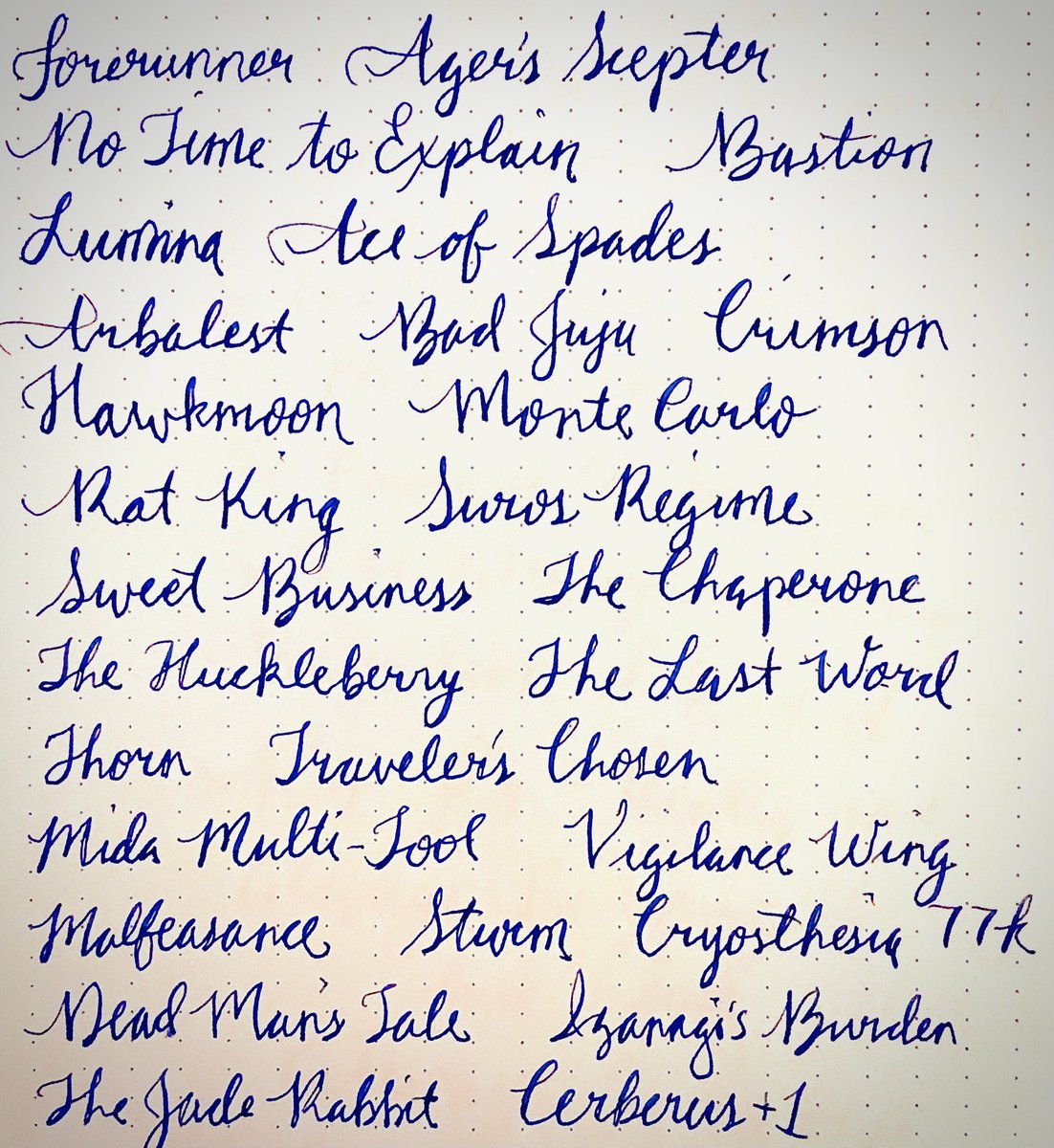 SubtimusPrime's tweet image. Trying out a flex nib for the first time.  #Lefty