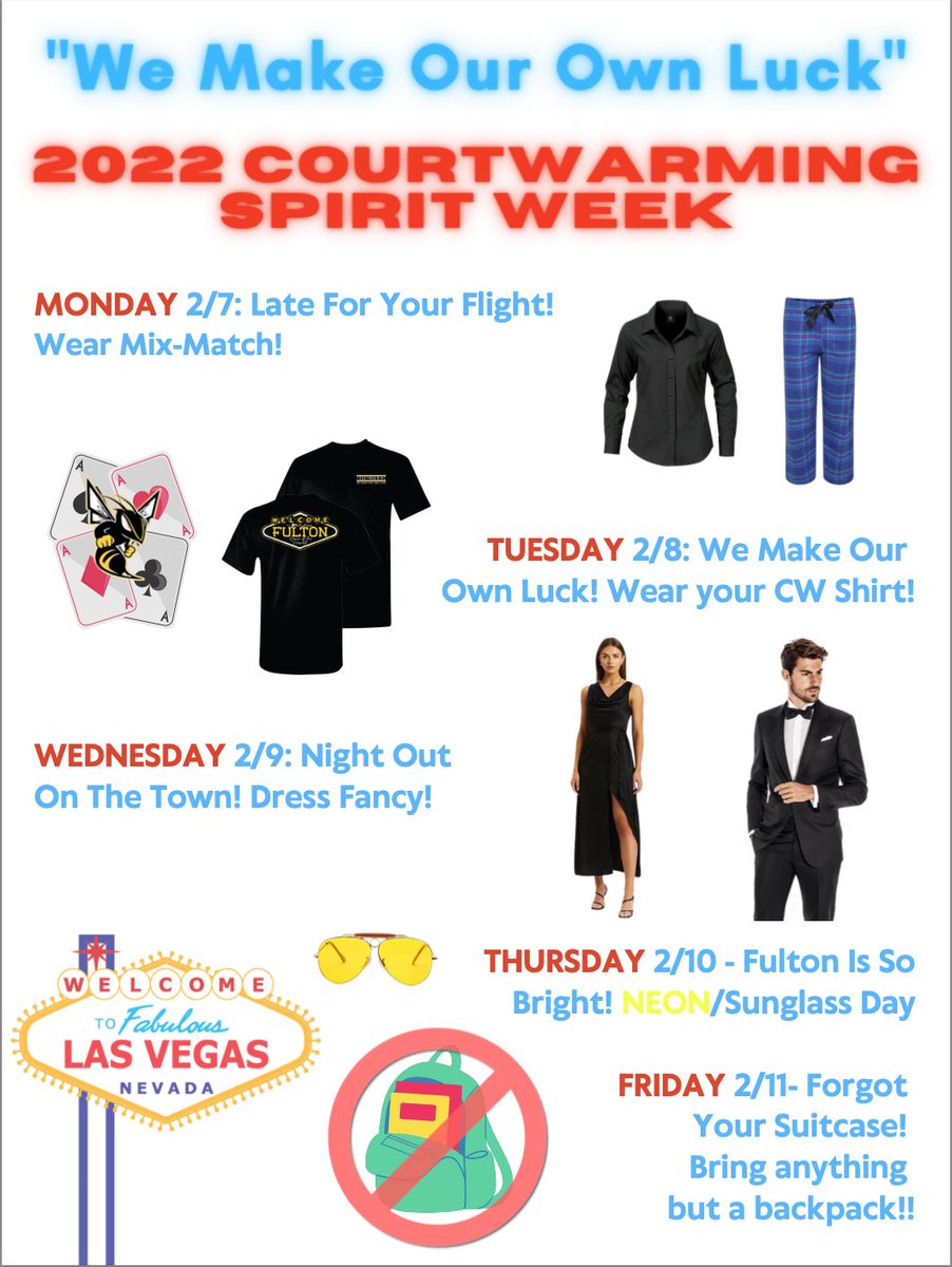 FPSHornets's tweet image. Please join us for some Courtwarming fun!!! 💛🐝🖤 #FPSSpiritWeek #FultonProud #WeMakeOurOwnLuck 🃏♠