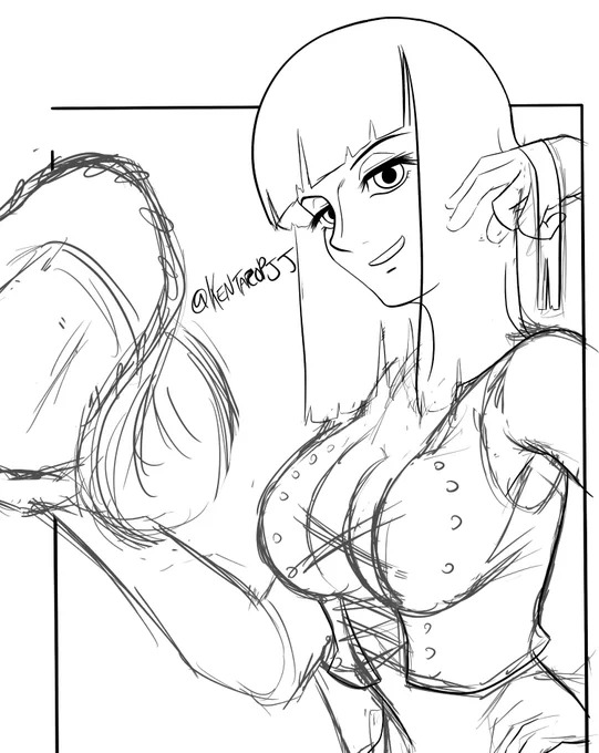 I'll finish this another time, but Happy Birthday, Nico Robin! 