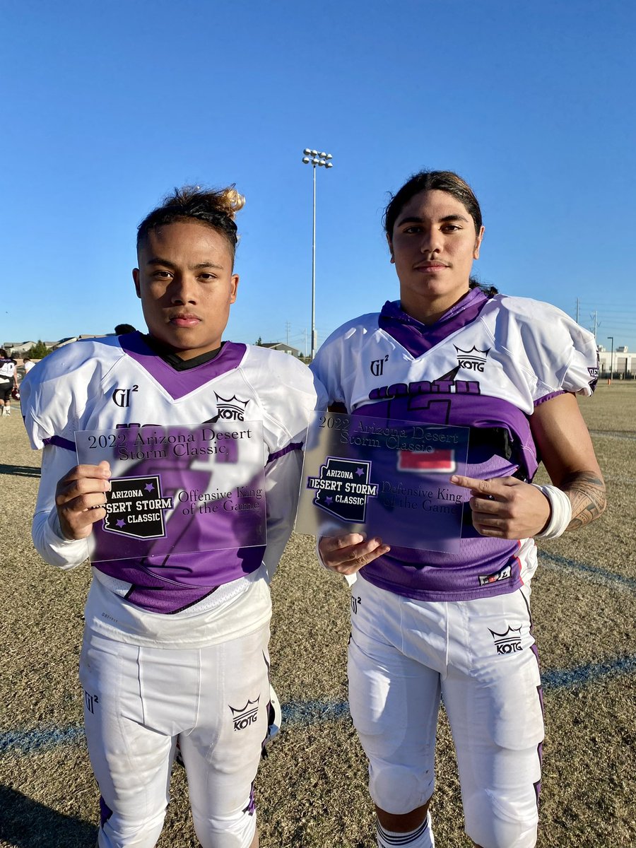 What a game!! 24-20 as the North edge out the South in the Inaugural Desert Storm Classic! Thanks to all the players, coaches, family and friends that supported from Day 1. Make sure y’all go catch the replay of the game on YouTube with @EpicSportsAZ 
📸: <a href="/Focuzed7/">Brady</a>