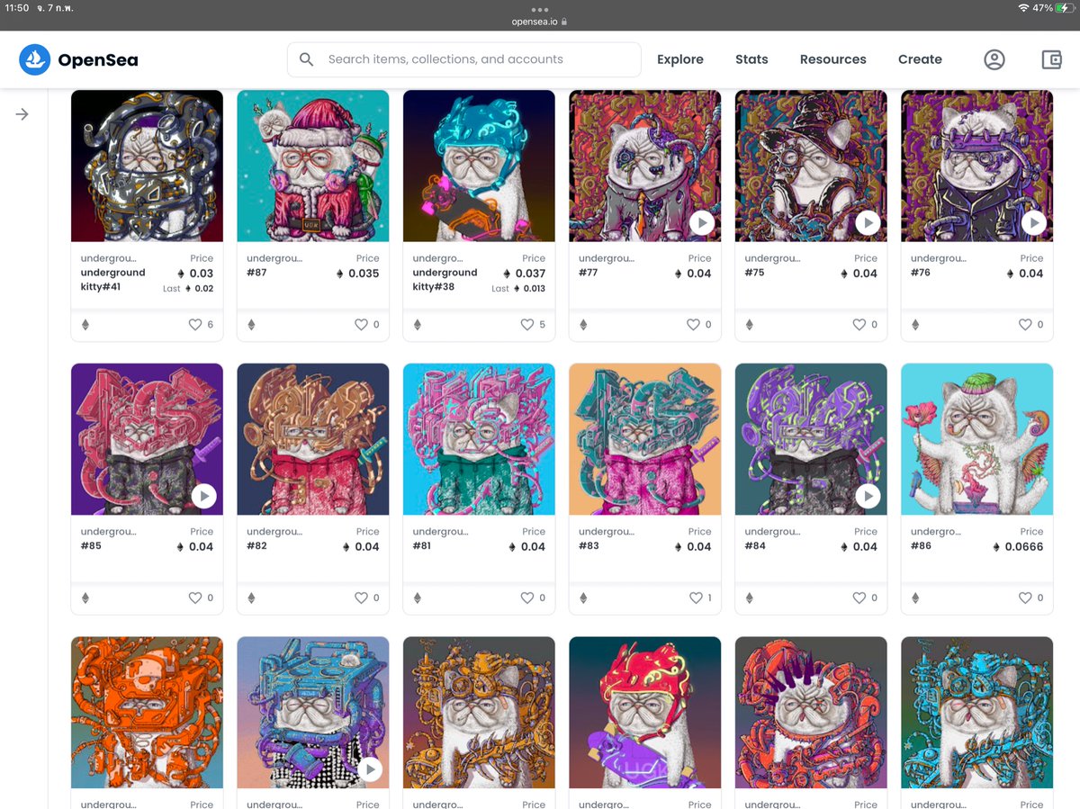 makapa27's tweet photo. Underground kitty collection (volume trade 3.8eth) still moving forward. If you have enough time Please visit us and meet.😻❤️‍🔥🤙🏼
Link: https://t.co/BwSgddwjO6
#nfts #nftart #NFTCommunity #nftcollector #NFTTHAILAND #cat https://t.co/vXMx35e9WT