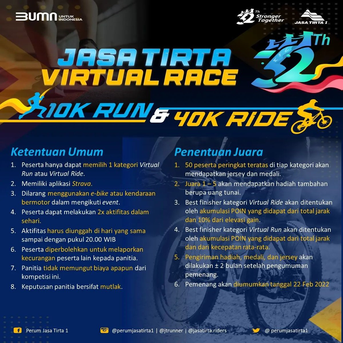 Virtual Race Jasa Tirta 1 â€¢ 2022