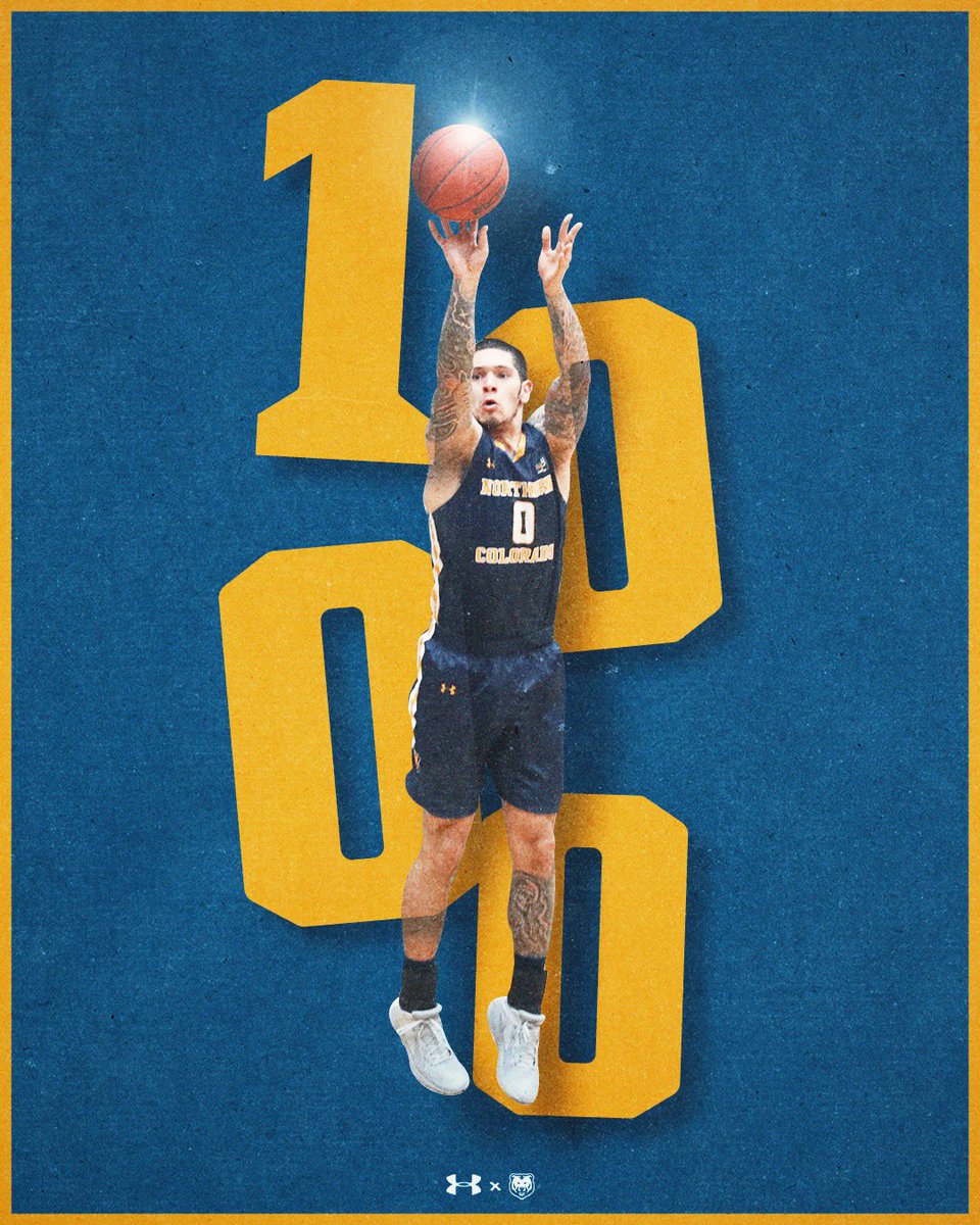 UNC_BearsMBB's tweet photo. ICYMI @dkux3 surpassed 1,000 points scoring for his career yesterday! Congrats Dru! #GetUpGreeley🐻🏀 https://t.co/oozzVMyui9