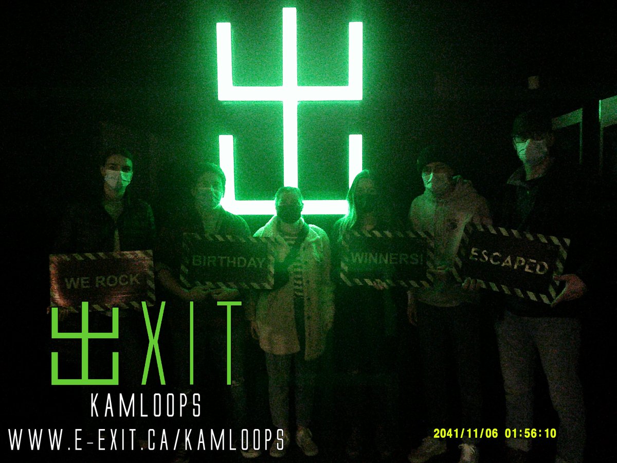 exitkamloops's tweet image. Here’s some of our awesome escapee’s from Jan 31st - Feb 5th Many failed and many succeeded! Test your wits today! #ExitKamloops #kamloopsescapegames
facebook.com/media/set/?van…