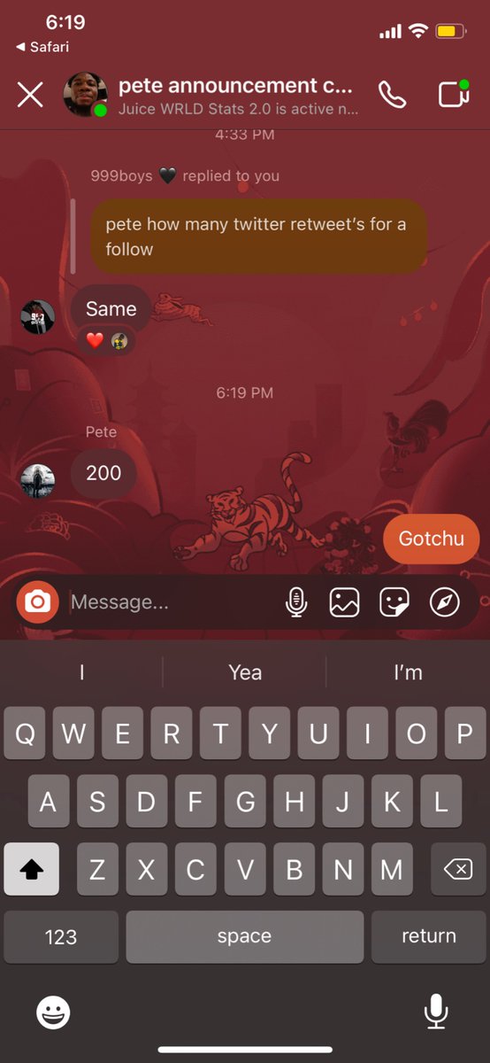 Pete said he’ll follow me back on instagram if I get 200 retweets, could you all help please?