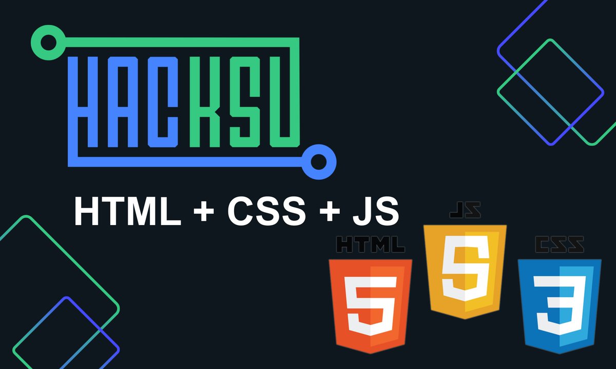 _hacksu's tweet image. Hey HacKSUers! Come this Tuesday at 7 to learn how to make a website with HTML, CSS, and JavaScript! Chris is going to teach us how to make an awesome site with the foundational web technologies. See you there!