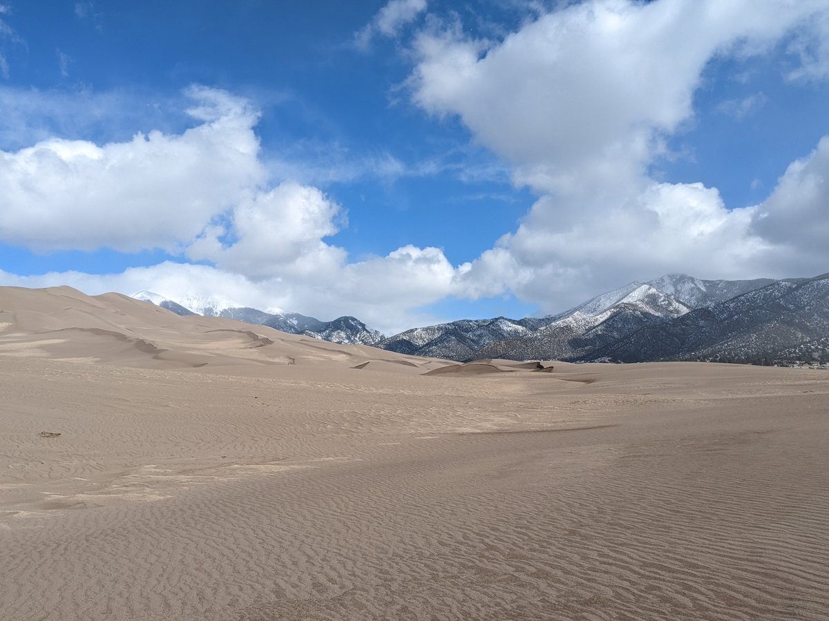 WriterDPDouglas's tweet photo. I didn't expect to find so much inspiration for the desert setting of #DeathWIP in wintry Colorado, but this morning, the dunes delivered! https://t.co/Wlu1i17rqF