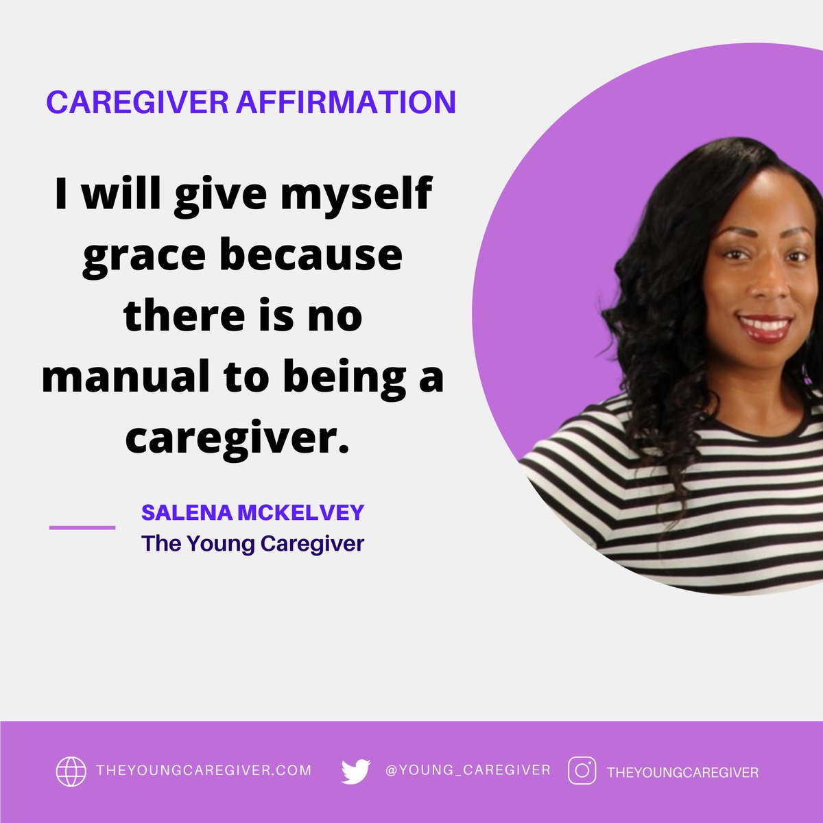 Caregiving is on the job training. Give yourself grace. As your loved ones illness changes your way of caregiving changes. #theyoungcaregiver #caregiver #selflove #selfcare #caregiveraffirmations