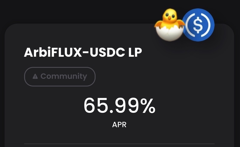 DatamineM's tweet image. 🔥 Check out the @dataminenetwork ArbiFLUX #Liquidity Mining event on #Arbitrum! Sit back, relax, and earn $FLUX 

#ethereum #crypto #DeFi #crypto #APY #decentralized 

app.dodoex.io/mining?network…