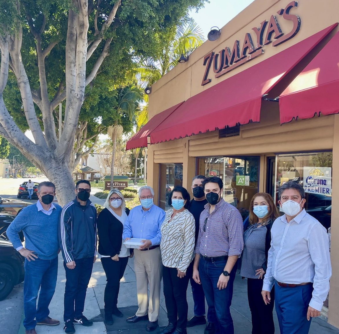 ArchuletaSD30's tweet photo. Met with fellow Democrats at Zumaya’s Mexican Cafe in #Whittier to strategize on winning the June 7 primary. #Bob4Senate #Bob4SD30 #June7Primary #TeamArchuleta #CADemocrats #DemocraticParty #strongertogether https://t.co/vdpqYfsohp